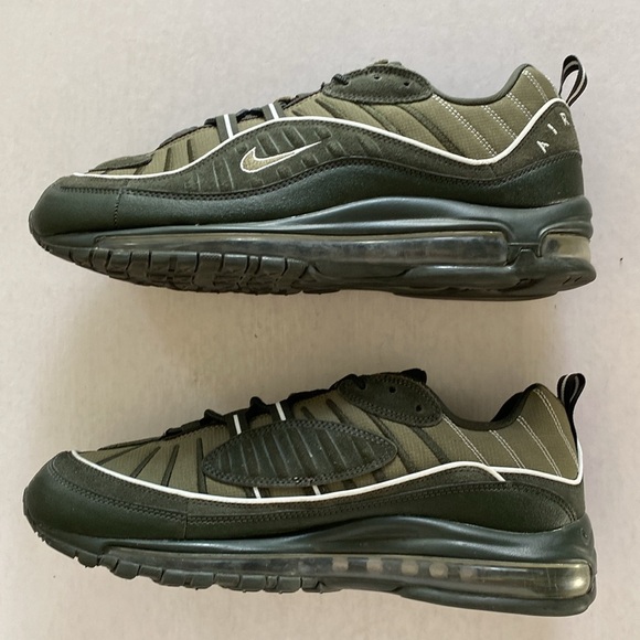 Nike AirMax 98 Sequoia/Medium Olive /Pure Platinum Colorway 640744-300 Sz 10.5 main image 9